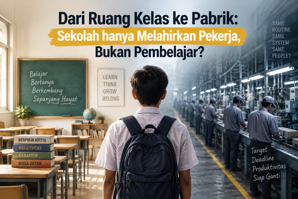 Dari Ruang Kelas ke Pabrik: Sekolah hanya Melahirkan Pekerja, Bukan Pembelajar?
